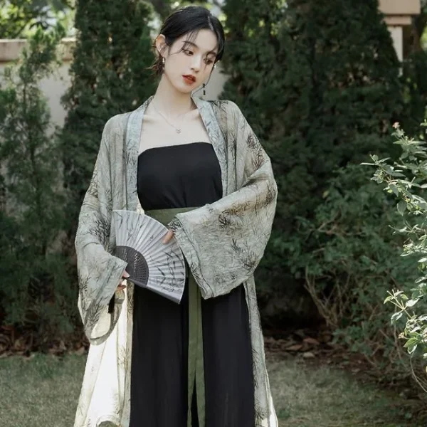 Kf Se9ef2966a5dc4981a24787854d8f1ab4t New Chinese Retro Style Ancient Song Dynasty Hanfu Three Pieces Set Spring Summer Women Daily Elegant New Chinese Retro Style Ancient Song Dynasty Hanfu Three Pieces Set Spring Summer Women Daily Elegant Casual Hanfu Set