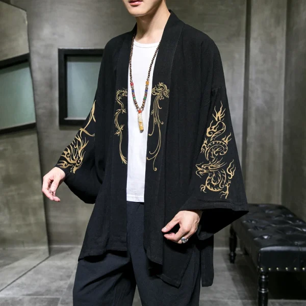 Kf Seaf1b58a86854a738874e017816581c0y Tai Chi Fashion Costume Embroidery Hanfu Men Chinese Style Linen Robe Cardigan Jacket Oversized Kimono 5xl Tai chi Fashion Costume Embroidery Hanfu Men Chinese Style Linen Robe Cardigan Jacket Oversized Kimono 5XL Ancient Coat Male