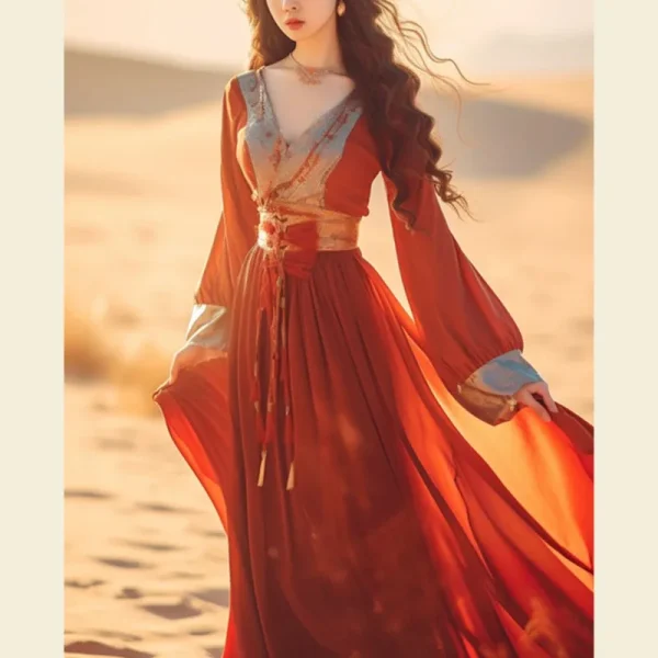 Kf Seedecace6fe84b3c8c21f527980c7ad1c Ancient Costume Wide Sleeve Fairy Dress Song Dynasty Hanfu Female Adult Modified Version Of Red Thin Ancient costume wide sleeve fairy dress Song dynasty Hanfu female adult modified version of red thin