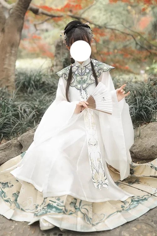 Kf Sf0c2f0ffa0884aedafa8244b62e078afl Ming Dynasty Hanfu Suit With Long Horse Face Skirt Long Sleeved Yun Jian Shirt Chinese Style Ming Dynasty Hanfu Suit With Long Horse-face Skirt Long-sleeved Yun Jian Shirt Chinese Style Traitional Pleated Skirt