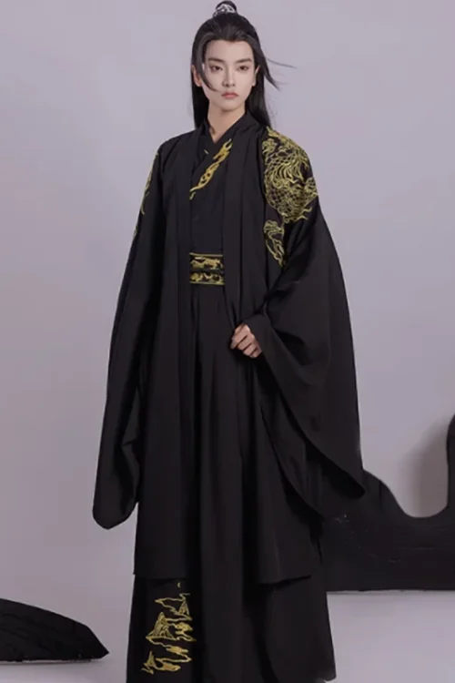 Kf Sf0e24b7cf6bb4700b42d80ce0de110f1x Hanfu Men Chinese Traditional Cosplay Costume Ancient Hanfu Sets Male Halloween Cos Costume Hanfu Black 3pcs Hanfu Men Chinese Traditional Cosplay Costume Ancient Hanfu Sets Male Halloween Cos Costume Hanfu Black 3pcs Sets Plus Size 2XL