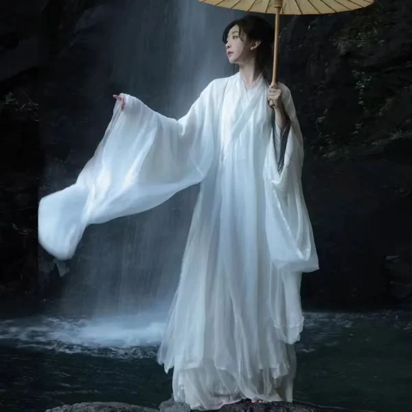 Kf Sf53aa39734d34d91a82fa7b2e5184d94v Women Ancient Chinese Hanfu Female Halloween Fairy Dresscostume 2024 Summer Dress Hanfu Dress Plus Size White Women Ancient Chinese Hanfu Female Halloween Fairy DressCostume Summer Dress Hanfu Dress Plus Size White Hanfu Cosplay