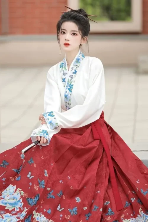 Kf Sf5d74b6880e8446a8550e13d7808c0e0i Original Hanfu Skirt Set Chinese Style Ming Dynasty Horse Face Skirt Chinese Retro Dress Mamianqun Elegant Original Hanfu Skirt Set Chinese Style Ming Dynasty Horse Face Skirt Chinese Retro Dress Mamianqun Elegant Traditional Costume