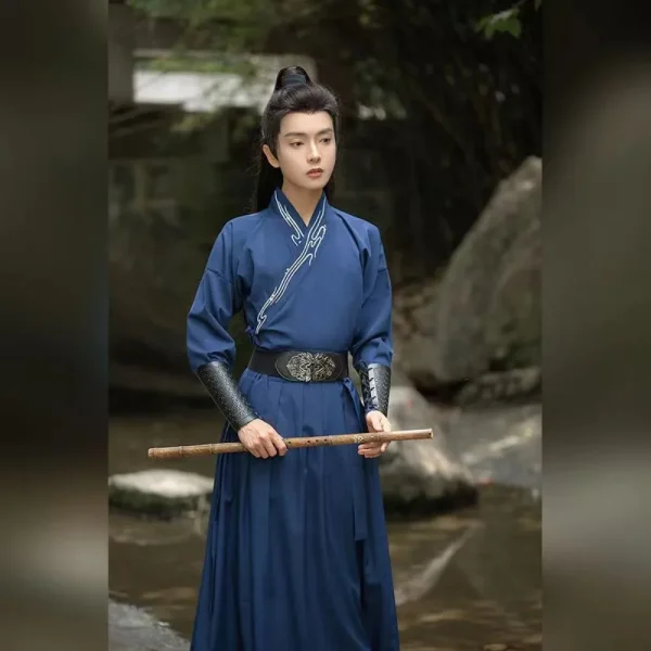 Kf Sf825791e0cf04cbeb00ae892343d9762q Hanfu Song Dynasty Outfits Men Black Blue Hanfu Men S Chinese Traditional Chinese Traditional Clothes For Hanfu Song Dynasty Outfits Men Black Blue Hanfu Men's Chinese Traditional Chinese Traditional Clothes for Men for Cosplay