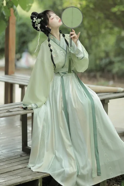 Kf Sf8d3dbaced6740cc8c436ddd72ef10c8h Water Weijin Dynasty Hanfu One Piece Waist Length Skirt Traditional Chinese Dresses For Women S Fairy WeiJin Dynasty Hanfu One-piece Waist-length Skirt Traditional Chinese Dresses for Women's Fairy Cosplay Autumn and Winter