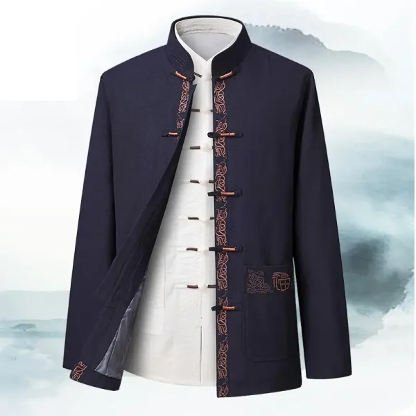 Kf Sf9f56ff4479c46d69bc8ef1d3e255d92v Spring Autunm New Men Embroidery Tai Chi Clothing Male Tang Suit Chinese Traditional Cotton Linen Kung Spring Autunm New Men Embroidery Tai Chi Clothing Male Tang Suit Chinese Traditional Cotton Linen Kung Fu Wushu