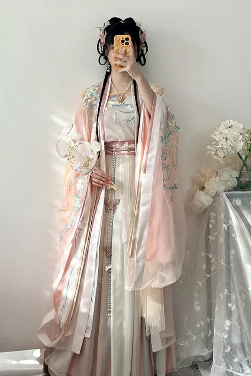 Kf Sfa11a5cdbfb2499896c4b21f0f09f5dbc Song Dynasty Embroidery Waist Length Gradient Skirt Ancient Style Spring And Summer Hanfu Female Sweet Princess Song Dynasty Embroidery Waist-length Gradient Skirt Ancient Style Spring and Summer Hanfu Female Sweet Princess Costume