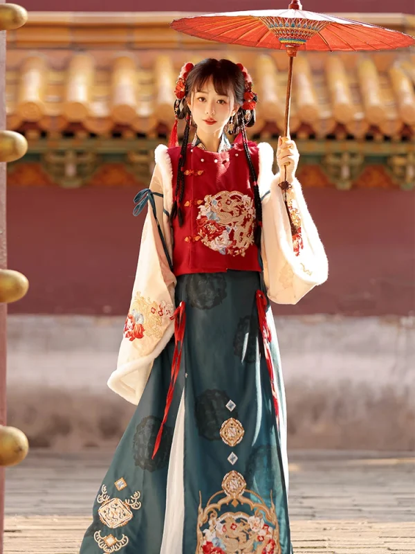 Kf Sfca1c25891374864ac11a76c454c5e1ax Winter Hanfu Women S Ming Dynasty Bijia Thickened Embroidery Set Dragon Year New Year Greeting Dress Winter Hanfu Women's Ming Dynasty Bijia Thickened Embroidery Set Dragon Year New Year Greeting Dress