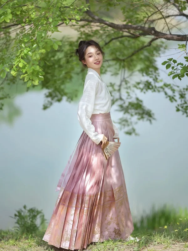 Kf Sfcd8332cd33d4e4697a1bba89490d147v Retro Hanfu Horse Face Skirt Set Modern Elegant Women Chinese Traditional Oriental Costume Fashion Perform Dance Retro Hanfu Horse-face Skirt Set Modern Elegant Women Chinese Traditional Oriental Costume Fashion Perform Dance Wear Cosplay