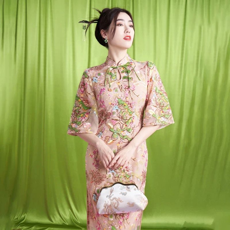 Chinese Style Cheongsam For Women S Clothing 2023 Y The Cultural Significance of Pink in Qipao