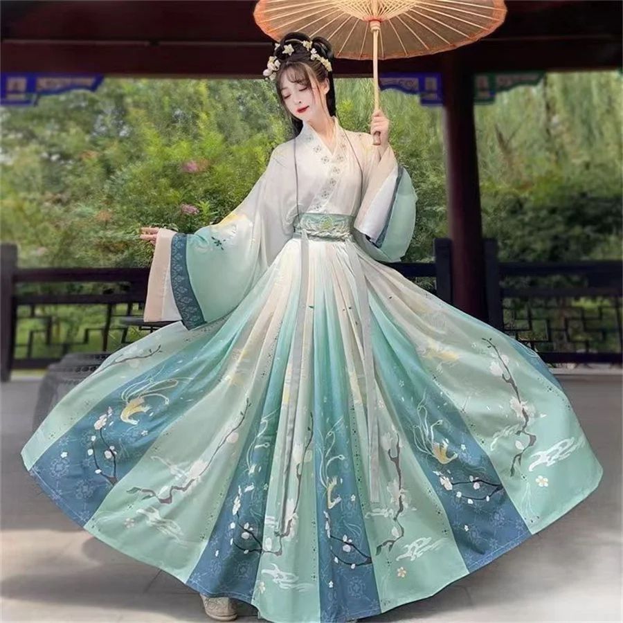 Hanfu Women Chinese Traditional Cosplay Fairy Costume Yyth How to wear hanfu in song dystany properly?