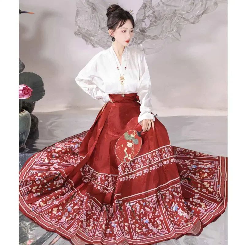 Kf S7449937e1687433b83d307ac64c07e51v Water Chinese Modern Hanfu Que pensez-vous de l'appropriation culturelle par Dior du "Mamian Qun" chinois, qui se traduit en anglais par "Horse Face Skirt" ?