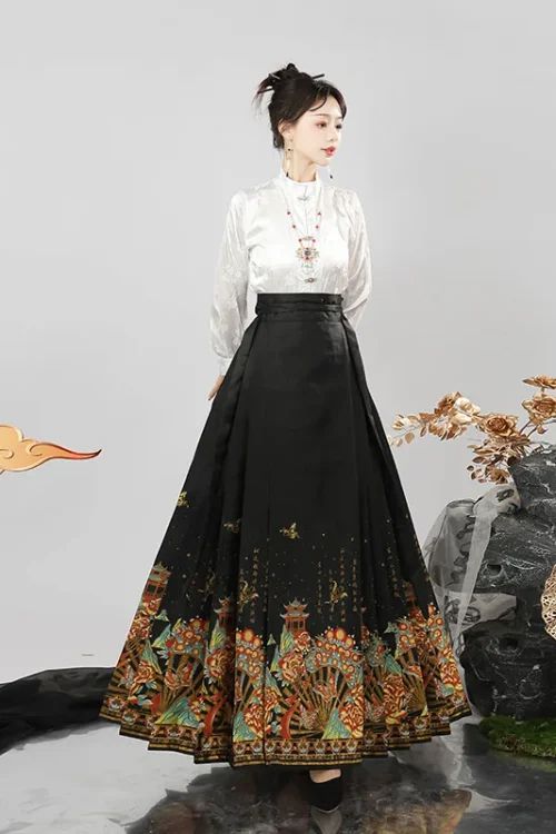 Kf S81df629c4064495ab44812b82e0433028 Vest Skirt Hanfu Modern Yyt Is it appropriate to wear mamianqun in daily life?