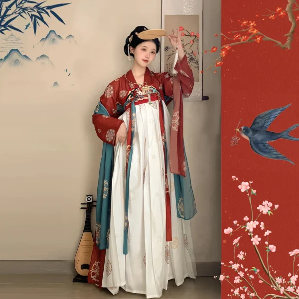 Kf S31a2da16285f4e45b514a5653e051c9bo 3pcs Set Chinese Ancient Clothes Hanfu Dress For Women Girls Halloween Party Carnival Cosplay Tang Dynasty 3Pcs/set Chinese Ancient Clothes Hanfu Dress For Women Girls Halloween Party Carnival Cosplay Tang Dynasty Costume Han Fu Dress