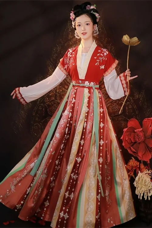 Kf S5a42cb58dca84842b845ec1cc44d852cf Costume tradizionale cinese Hanfu Donna Antica Dinastia Han Dr Il simbolismo del rosso nell'Hanfu