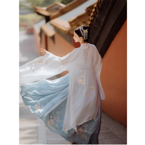 Kf S75f1bec6ce804329a6c95050b4417e547 Original Blue Traditional Chinese Clothing For Women Hanfu Waist Length Suits Elegant Blue Chinese Style Suspenders Original Blue Traditional Chinese Clothing for Women Hanfu Waist-length Suits Elegant Blue Chinese Style Suspenders 3M Dress Set