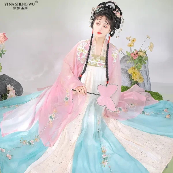 Kf S7be4cf04c4d04a2985fbe9153b8b45d5g Hanfu Women S Chinese Style Waist Skirt Fairy Elegant Ancient Style Improvement Hanfu Spring And Summer Hanfu Women's Chinese Style Waist Skirt Fairy Elegant Ancient Style Improvement Hanfu Spring and Summer Ancient Costume Women