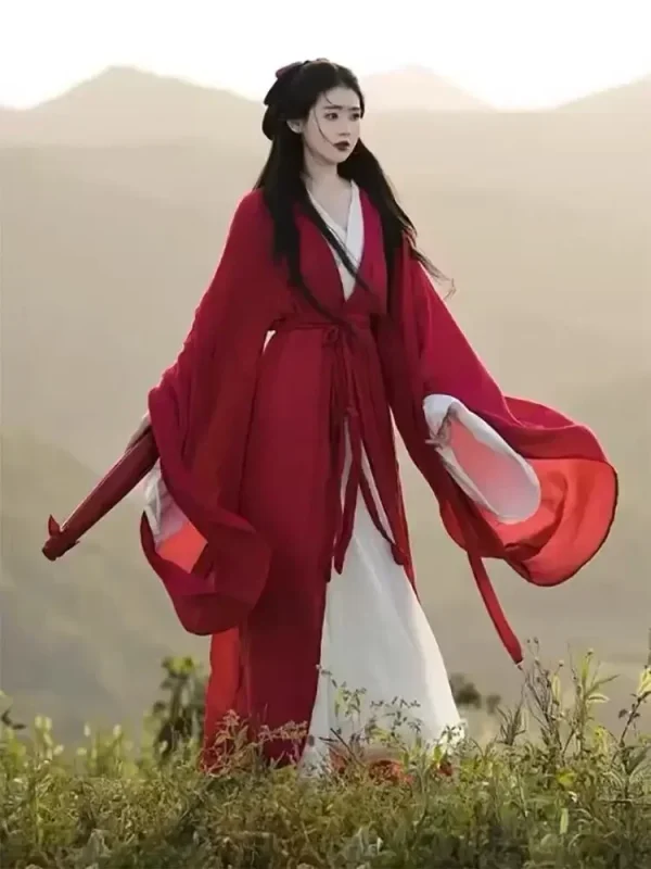 Kf Seb572470d0b446d2aeff2553a9b25c9ee Red Hanfu Dress Women Ancient Chinese Hanfu Female Carnival Halloween Cosplay Costume Red White Hanfu Dress Red Hanfu Dress Women Ancient Chinese Hanfu Female Carnival Halloween Cosplay Costume Red&White Hanfu Dress 2pcs Sets Plus Size