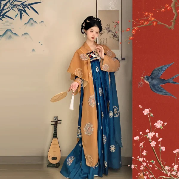 Kf Sf2162a7116c24363bab0eb2e1d03e2dam 3pcs Set Chinese Ancient Clothes Hanfu Dress For Women Girls Halloween Party Carnival Cosplay Tang Dynasty 3Pcs/set Chinese Ancient Clothes Hanfu Dress For Women Girls Halloween Party Carnival Cosplay Tang Dynasty Costume Han Fu Dress