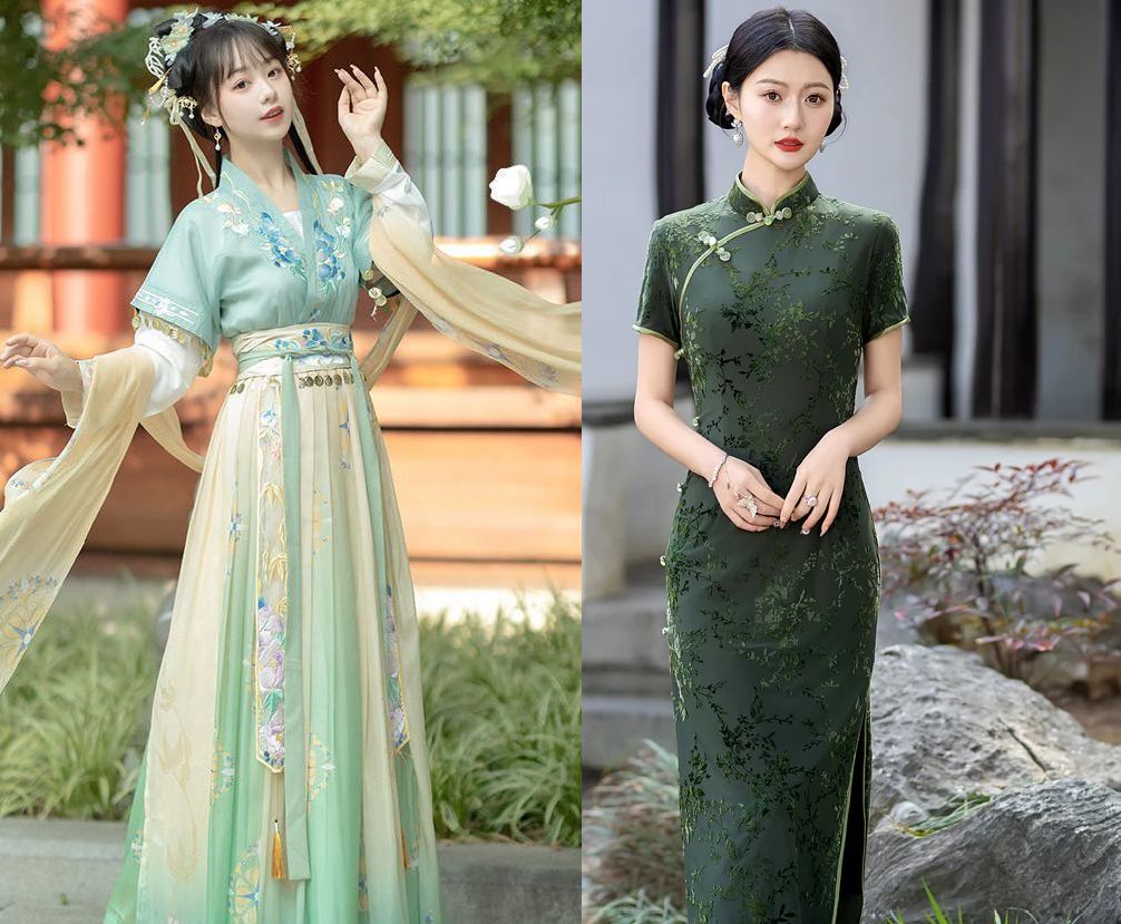 无标题 Hanfu vs. Cheongsam: A Historical Comparison